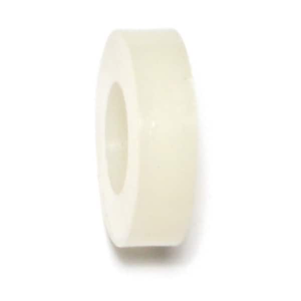 Round Spacer, Nylon, 13/64 in Overall Lg, 0.385 in Inside Dia, 20 PK